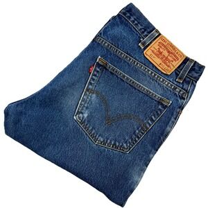 Levi's 517 Bootcut Jeans Mens 40x34 Blue Denim USA Worn Fade Vintage Look